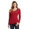 Port & Company® Fan Favorite™ Colors Long Sleeve Ladies V-Neck T-Shirt